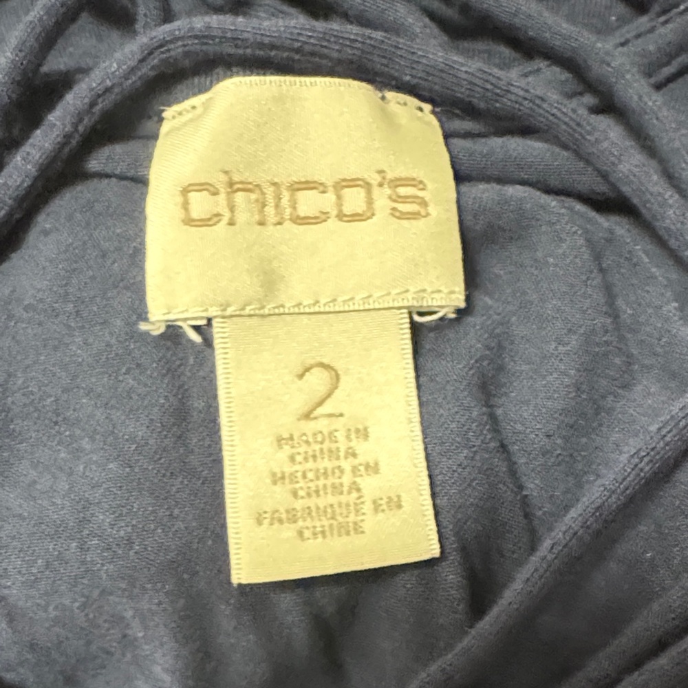 Chico's Deep Blue Tee Shirt Maxi Dress - Picture 7 of 8